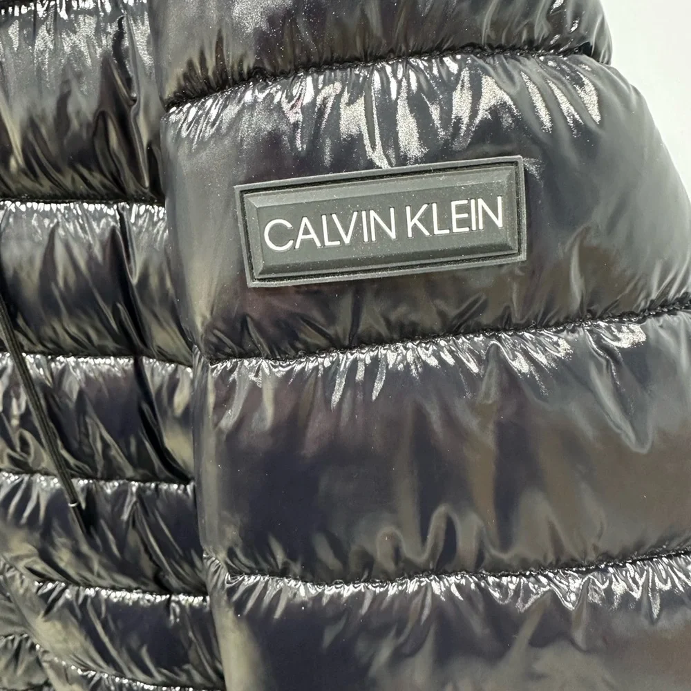 Calvin Klein Men's Hooded Super Shine Puffer Jacket